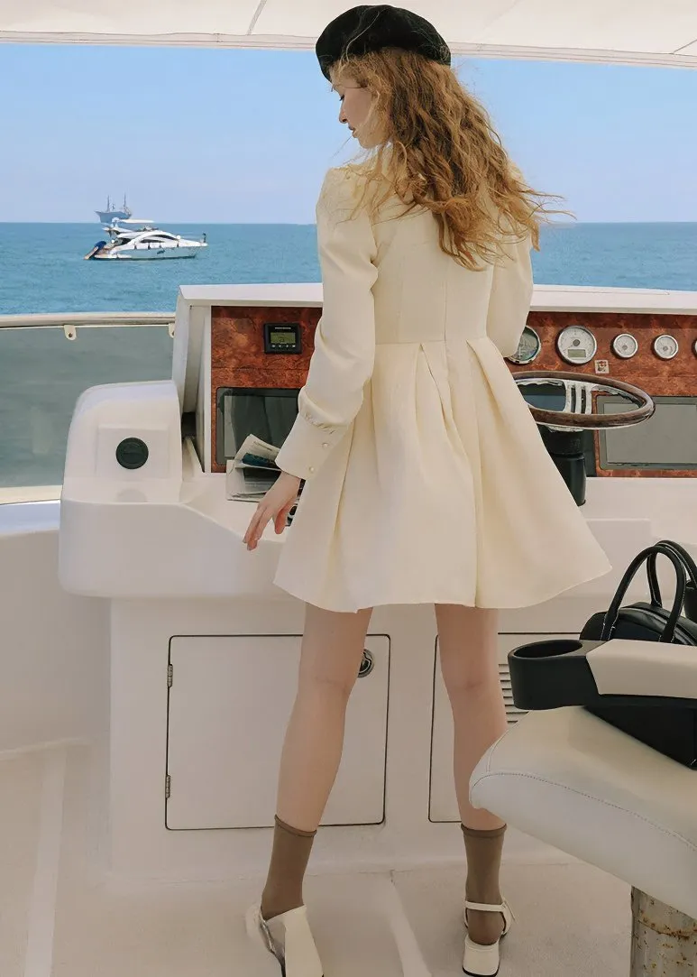 DOLL NECK A-LINE DRESS