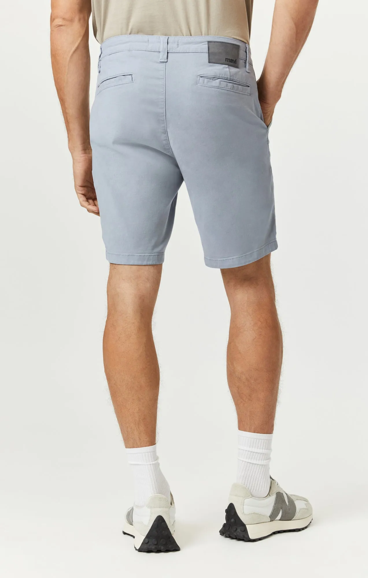 JACOB CROP SHORTS IN PEARL LUXE TWILL