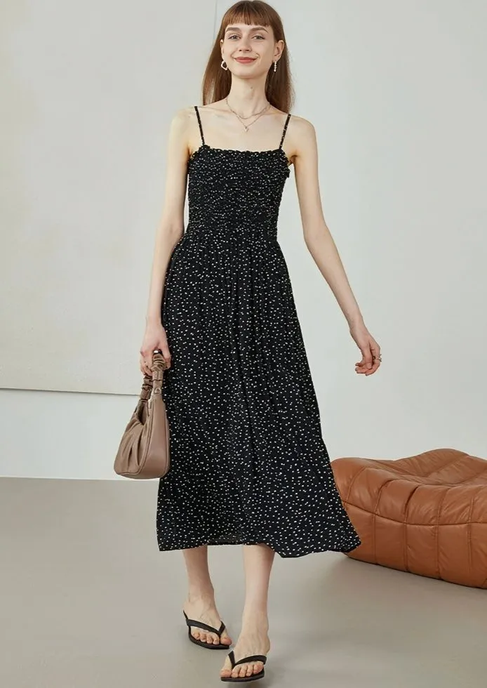 MICRO POLKA DOT DRESS