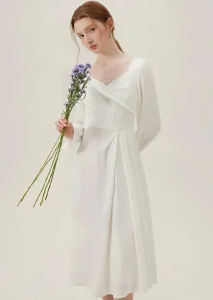 TWISTED LIGHT MIDI DRESS